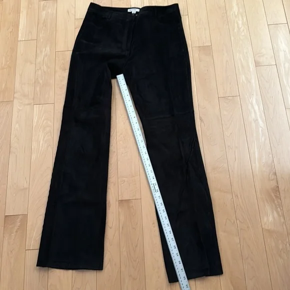 Women's Seude Boot Cut Pants in BLACK - Picture 7 of 8